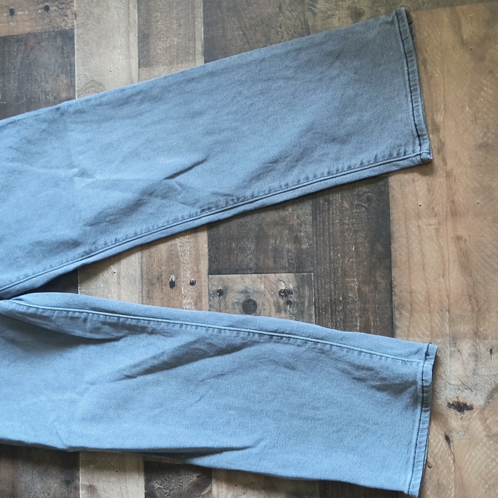 Levi's Gray Ribcage Straight Ankle Cropped Jeans Sz 27 Women - Picture 11 of 13